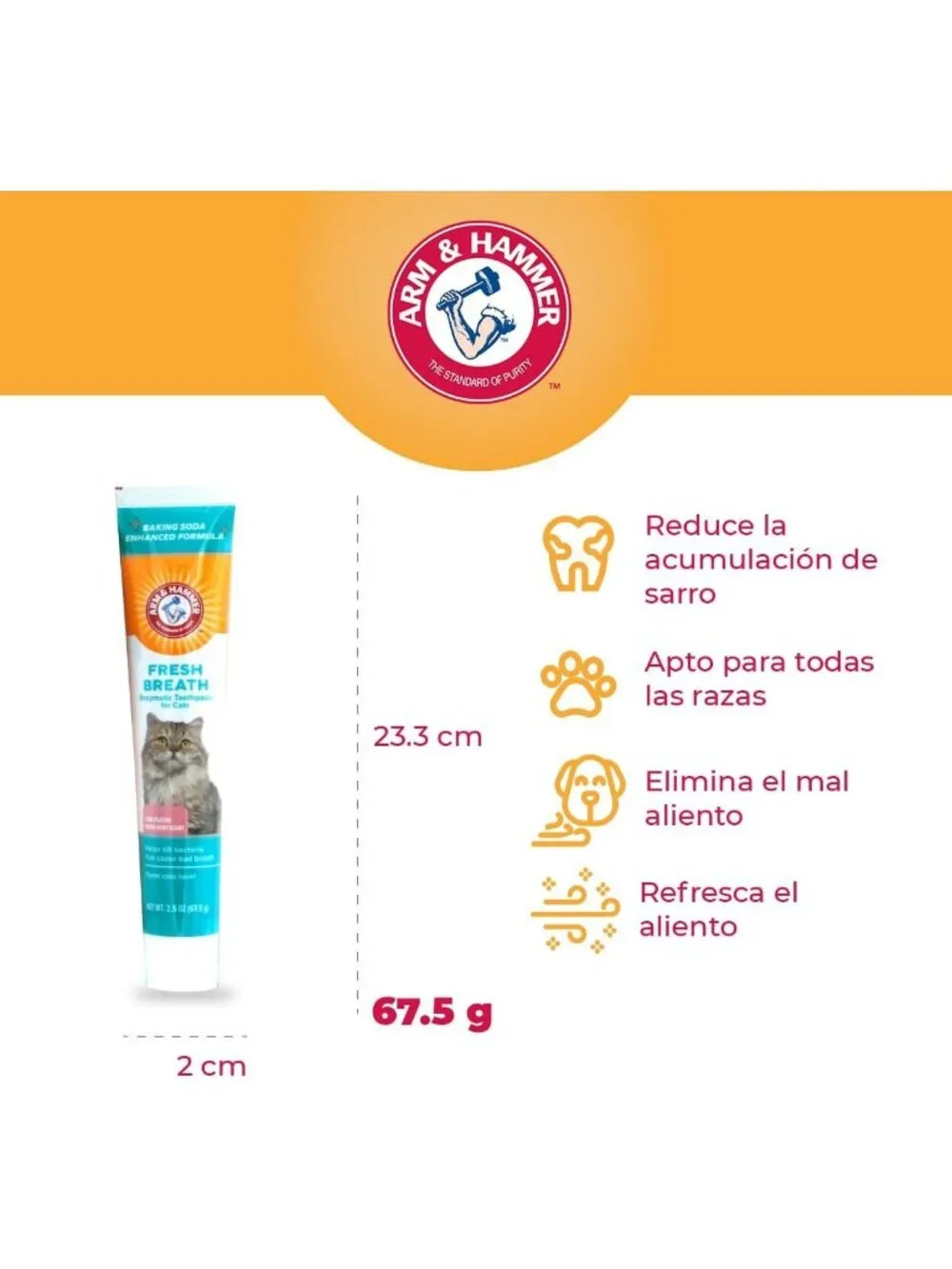 Arm & Hammer Cat Dental Kit - Toothbrush, Toothpaste and Oral Care for Kittens w